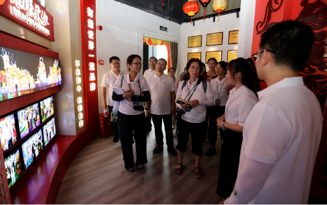 联合国教科文组织世界地质公园专家莅临龙腾文化参观考察